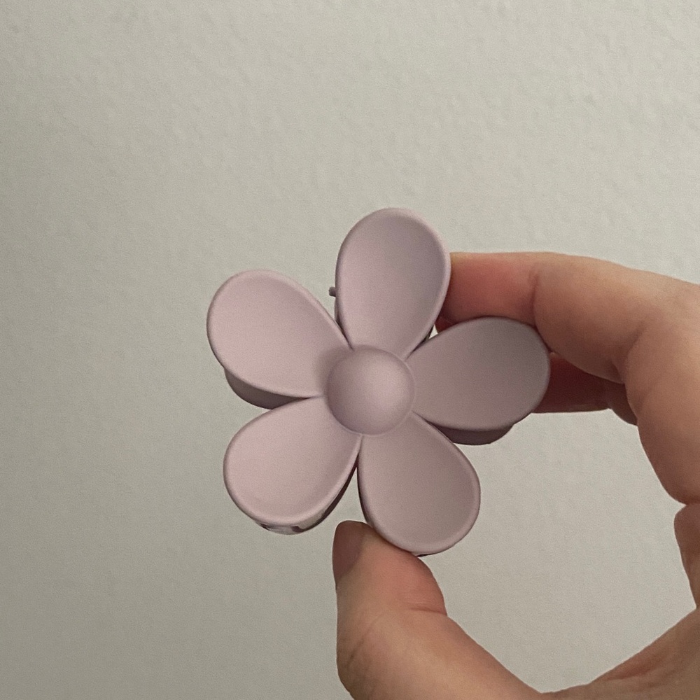 Pastel Purple Flower Hair Clip